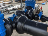 Valves and fittings finished with the Denso Petrolatum Tape System and PVC outerwrap