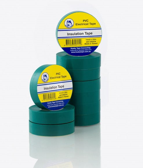 Green PVC Insulation Tape - 10 pack