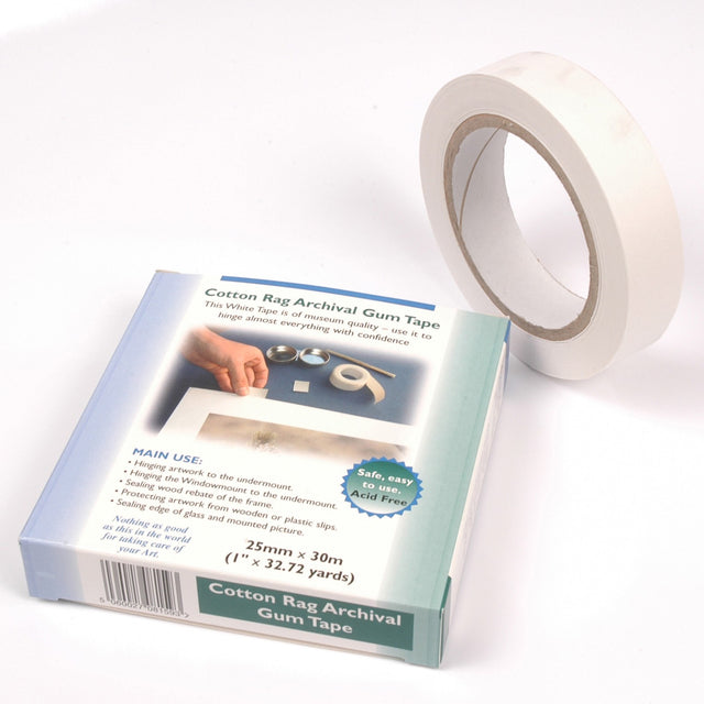 Cotton Rag Archival Gum Paper Tape - UK Industrial Tapes Ltd